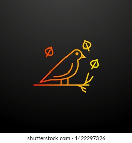 bird nolan icon. Elements of autumn set. Simple icon for websites, web design, mobile app, info graphics