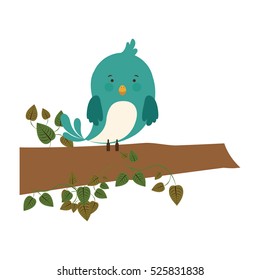 bird on branch with creeper