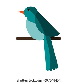 bird on branch icon image