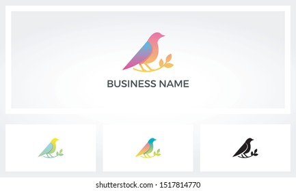 Bird On A Branch Logo Design