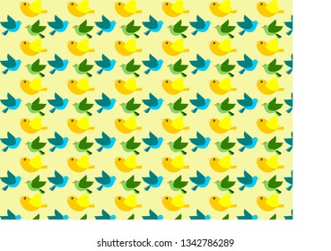 Bird on a color background vector