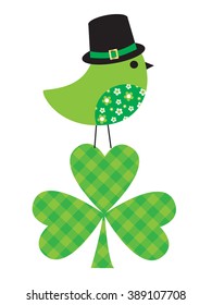 bird on shamrock
