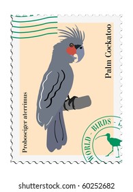 bird on stamp