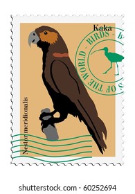 bird on stamp