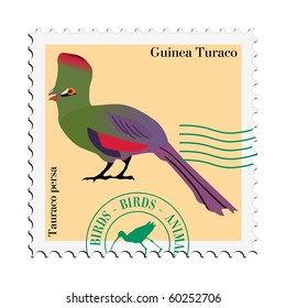 bird on stamp