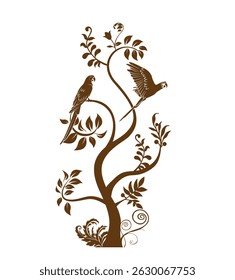Bird on a tree branch