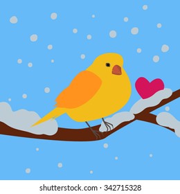 Bird on a tree branch