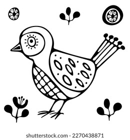 a bird on a white background vector