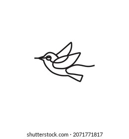 bird oneline continuous single line art
