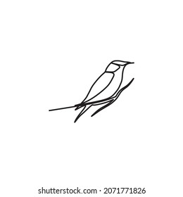 bird oneline continuous single line art