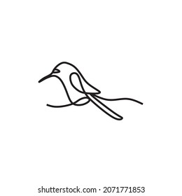 bird oneline continuous single line art