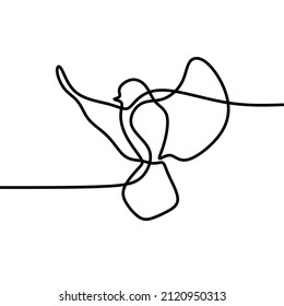 bird online continuous single line art
