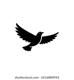 Bird with Open Wings Soaring in the Sky Symbolizing Freedom