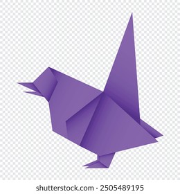 Origami-Vogel. Abstrakte Vogel Origami Logo-Design. Origami. Papierorigami. Vektorgrafik