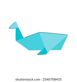 bird origami animals cartoon. fox turtle, dragon dinosaur, penguin owl bird origami animals sign. isolated symbol vector illustration