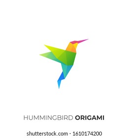 Bird Origami Illustration Vector Template. Suitable for Creative Industry, Multimedia, entertainment, Educations, Shop, and any related business