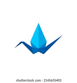 Bird Origami logo design vector. Icon Symbol. Template Illustration