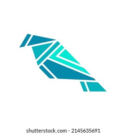 Bird Origami logo design vector. Icon Symbol. Template Illustration