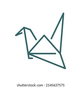 Bird Origami logo design vector. Icon Symbol. Template Illustration