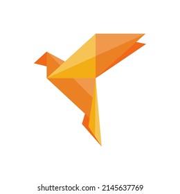 Bird Origami logo design vector. Icon Symbol. Template Illustration
