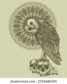 The Bird with Ornamental Style