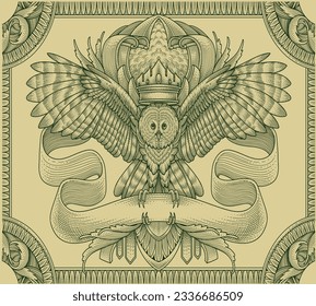 The Bird with Ornamental Style