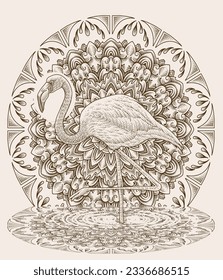 The Bird with Ornamental Style