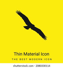 Bird Osprey Shape Minimal Bright Yellow Material Icon