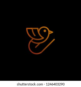Bird Outline Creative Abstract Business Modern Logo