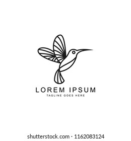 bird outline logo template
