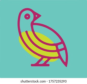 bird outline owl sparrow logo