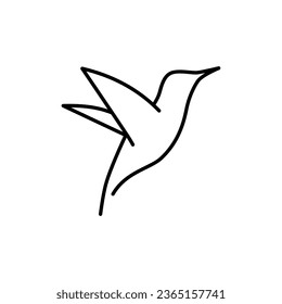 bird outline style vector logo