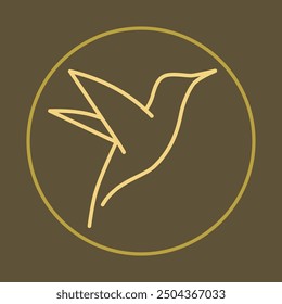 Bird outline trendy icon skillful abstract vector illustration colorful artwork beautiful design.eps