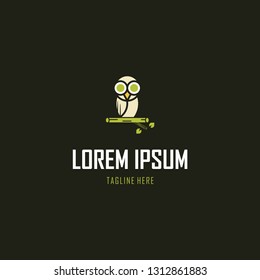Bird Owl Cute Leaf Nature Abstract Illustration Creative Modern Business Logo