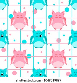 Bird owl pattern