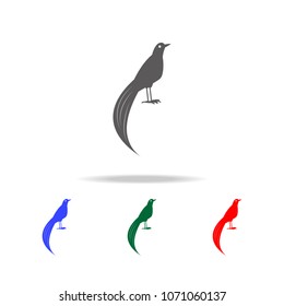 bird of paradise icon. Elements of Australian animals multi colored icons. Premium quality graphic design icon. Simple icon for websites web design mobile app, info graphics on white background