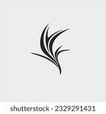 Bird paradise icon vector silhouette, bird paradise logo illustration design