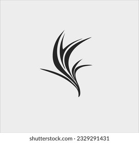 Bird paradise icon vector silhouette, bird paradise logo illustration design