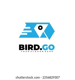 bird parcel express logo design for business 