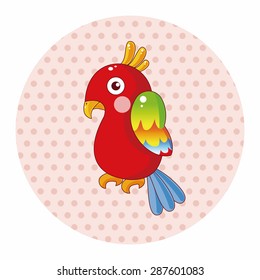 bird parrot cartoon theme elements vector,eps
