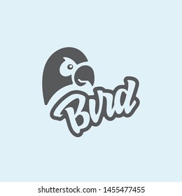 Bird parrot Logo Design Vector Template
