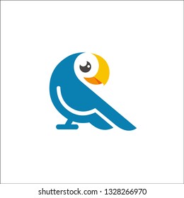 bird parrot logo vector design 