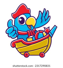 Bird Parrot Toy Cartoon Mascot