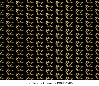 Bird pattern design and illustration art
