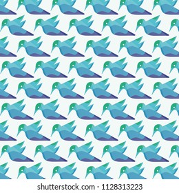 bird pattern . hummingbird vector background