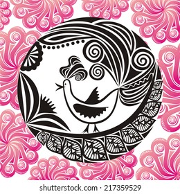 Bird pattern vector illustration