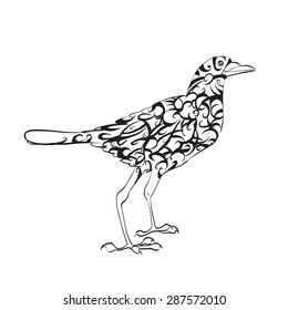 Bird pattern, vector illustration