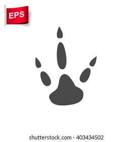 bird paw print icon