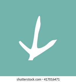 Bird paw print icon