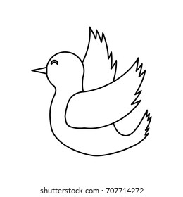 bird of  peace    vector illustration